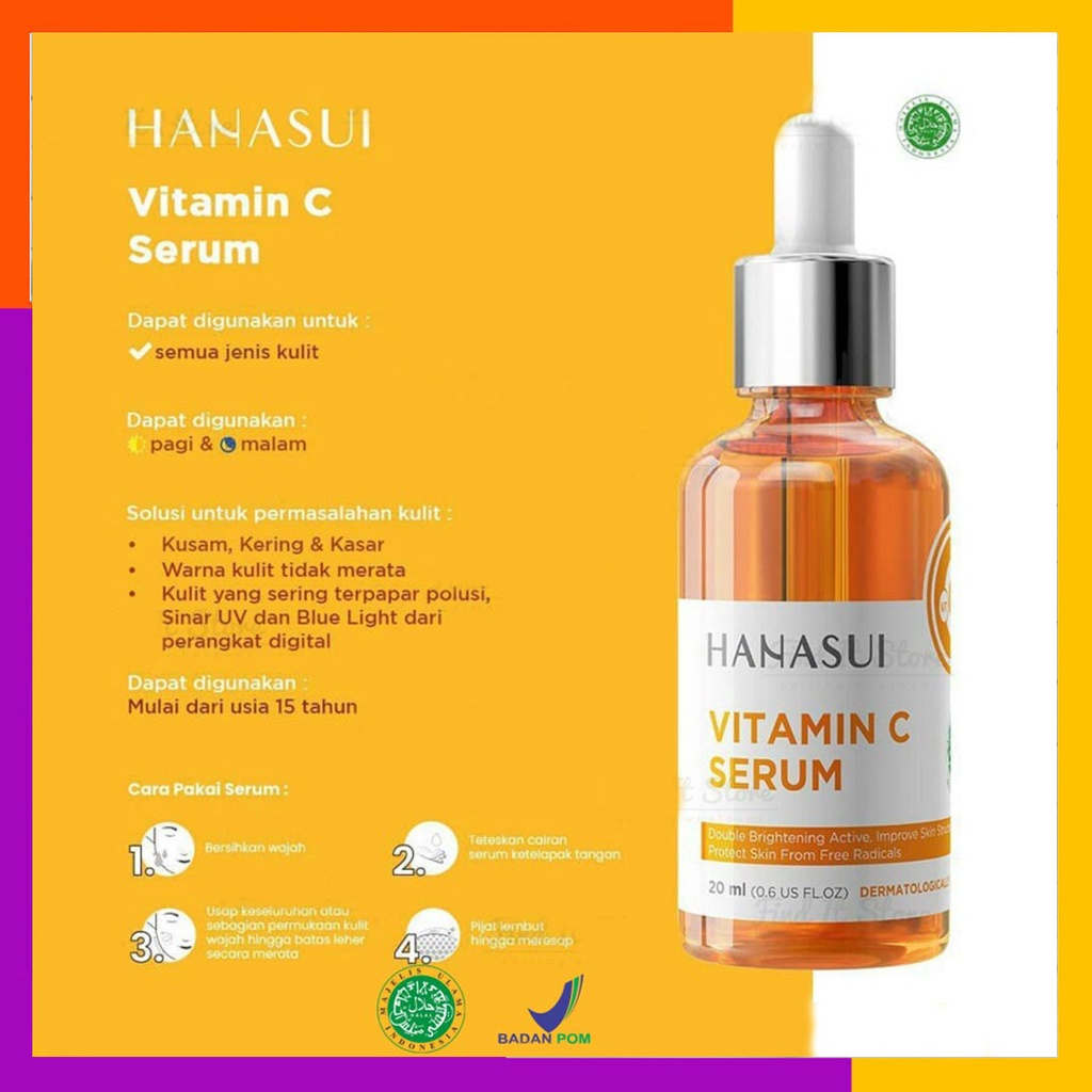 SERUM HANASUI VITAMIN C DAN E - KUNING