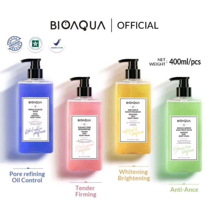 Jual BIOAQUA Perfume Body Wash Sabun Mandi 400ml (ada Varian) Long ...