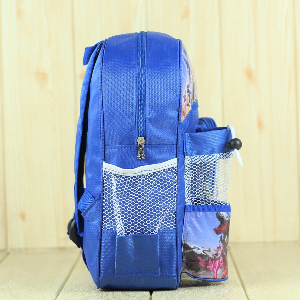 Tas Ransel Sekolah Anak Power Rangers Biru Karakter Perempuan Laki Laki Botol Minum SD PAUD TK Termurah Terbaru Lucu Keren Stylish