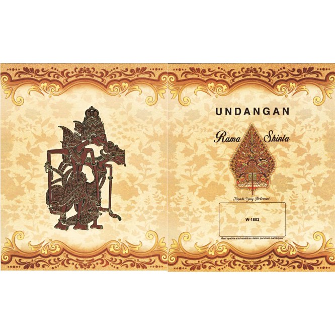 Blangko Undangan Kosong - Erba W1802