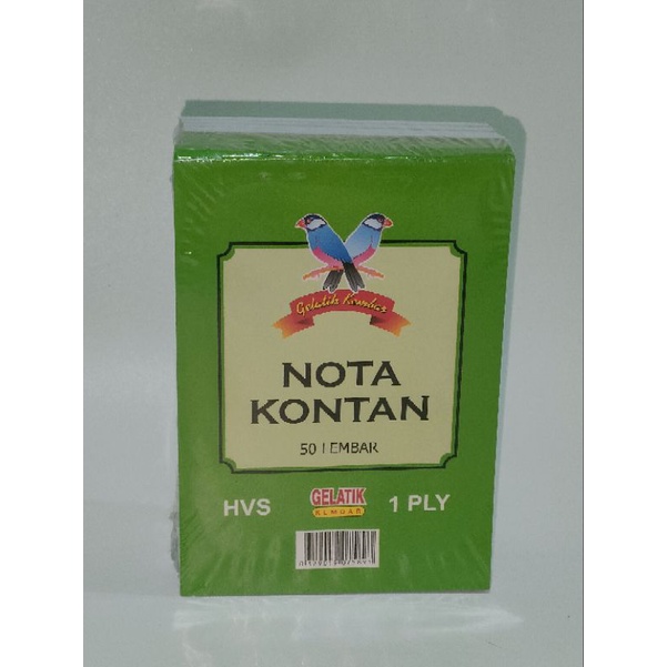 

NOTA 1PLY GELATIK/ NOTA KONTAN
