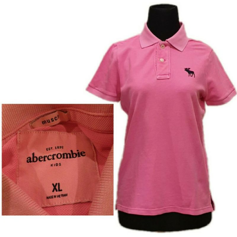 MUSCLE ABERCROMBIE KIDS BAJU ATASAN TOP PINK SIZE XL