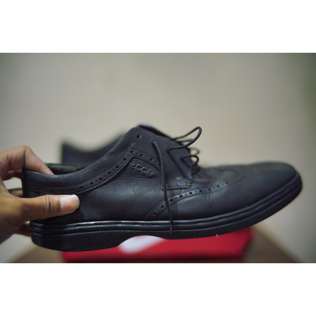 ECCO Sepatu Leather Formal Second Preloved Original Kulit size 44