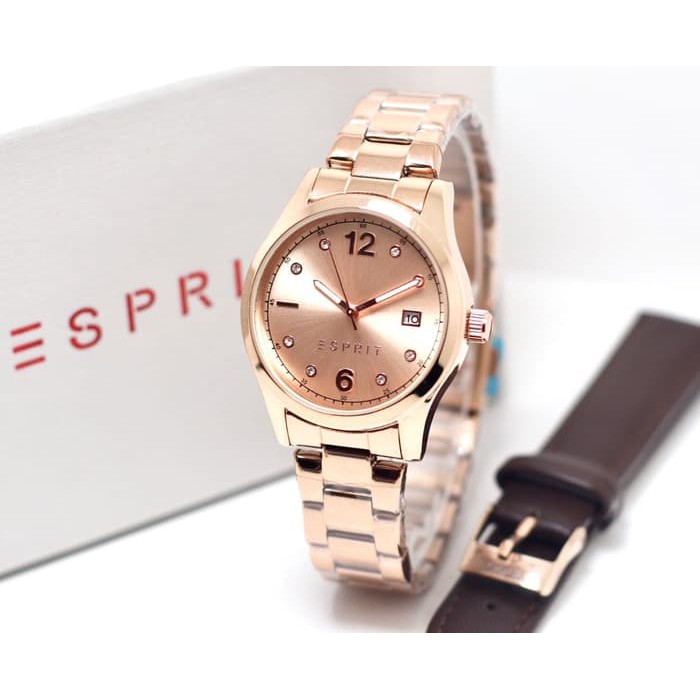 jam tangan ESPRIT WANITA GIRL STYLE RANTAI KULIT