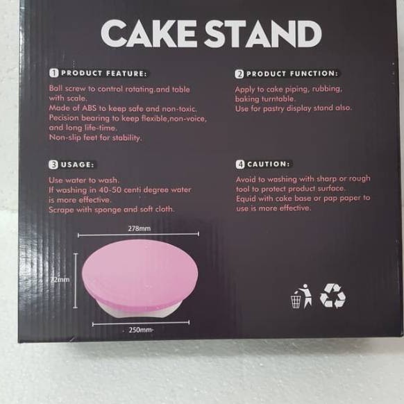 Meja putar kue / cake stand