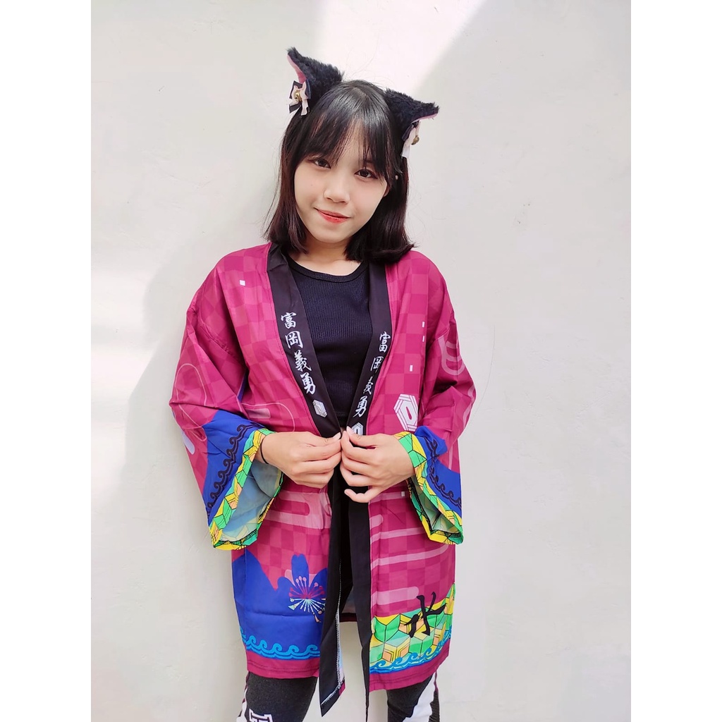 HAORI GIYUU MASK KIMETSU NO YAIBA CARDIGAN KIMONO