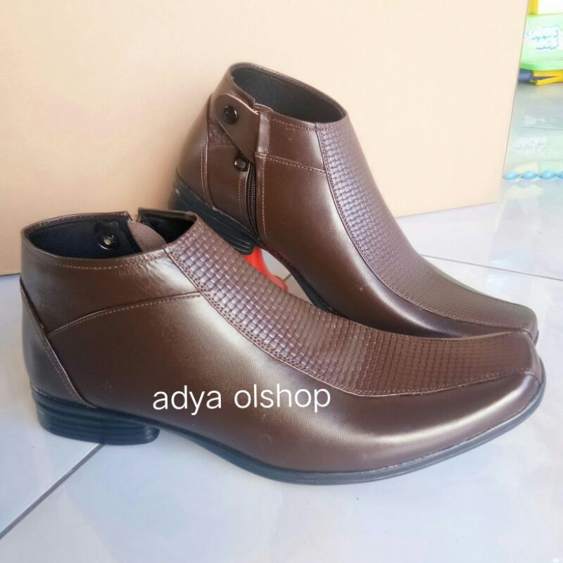 Sepatu pdh kulit asli warna coklat