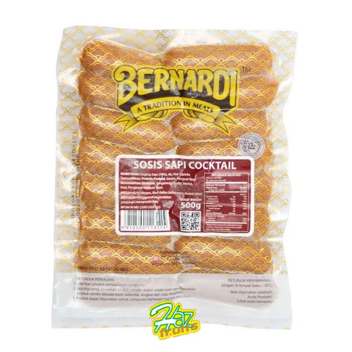 

Bernardi Sosis Sapi Cocktail / Bernardi Beef Cocktail Sausage - 500 Gr