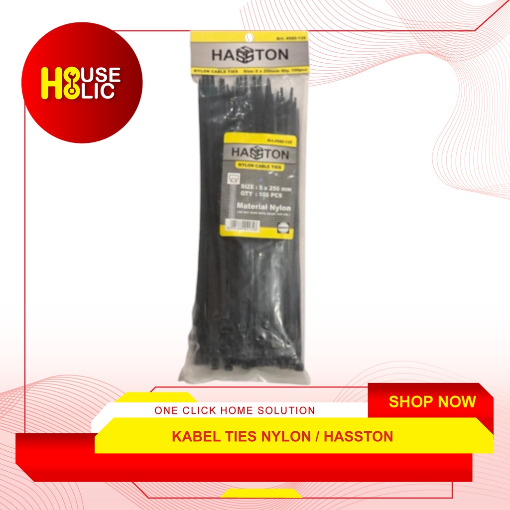 Nylon Cable Ties 25 Cm / Kabel Tie Cabel Tis 25cm / Klip Kabel Hasston