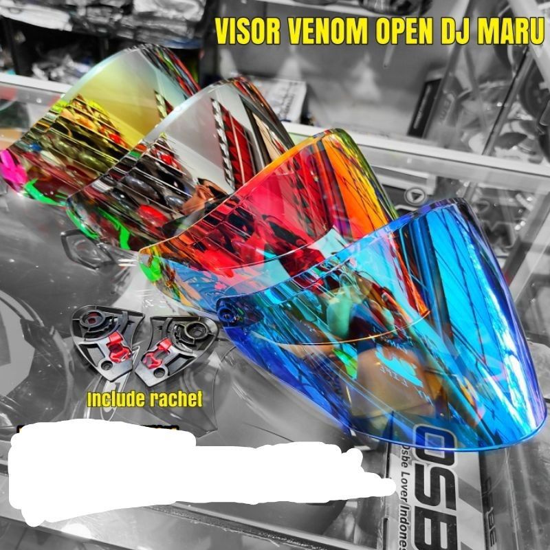 Kaca Visor Venom Dj maru Galaxy - Visor venom kyt merk Norisk