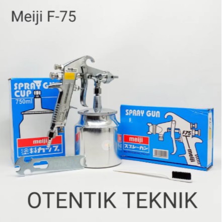 SPRAY GUN MEIJI F75 TABUNG BAWAH TAIWAN - MEIJI F 75 - SPRAYGUN