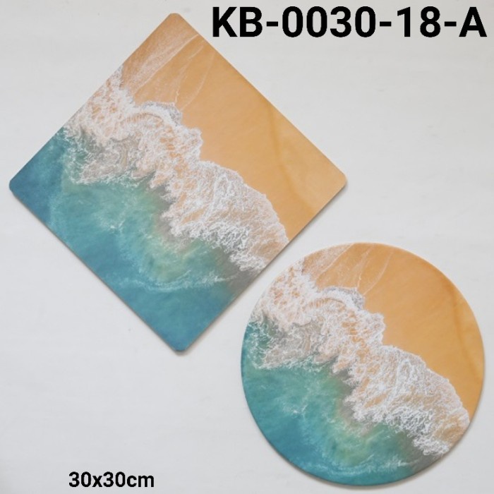 

GR-KB-0030-18 CAKE BOARD ALAS KUE KOTAK BULAT 30CM LAUT PANTAI KERANG DISKON GEDE