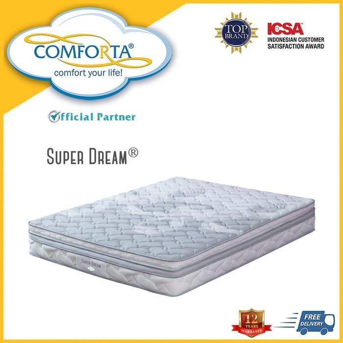 Comforta Super Dream ( Kasur ) 160 / 180 / 200 / 90 / 100 / 120 - Ukur - 90x200