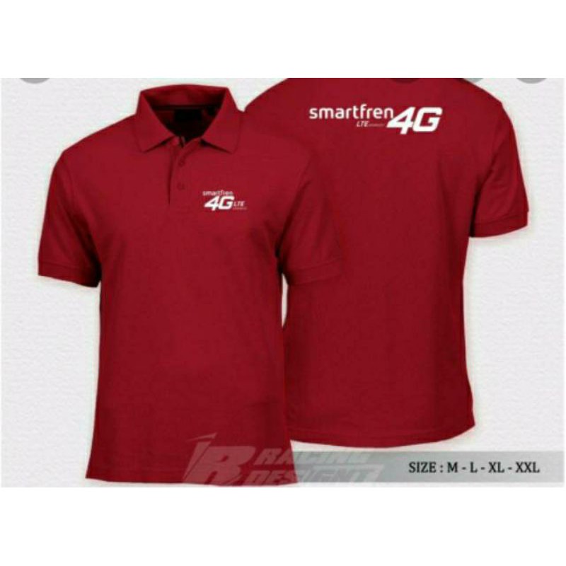 Baju polo shirt smartfren 4G kaos kerah POLOSHIRT SMARTFREN