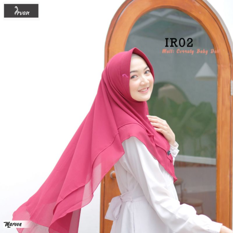 IRVAN HIJAB - IR02 - KHIMAR MODIS - JILBAB INSTAN MODIS - JILBAB FORMAL