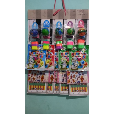 Mainan Warung Rentengan Serba 2000  Isi 25pcs Siap Jual