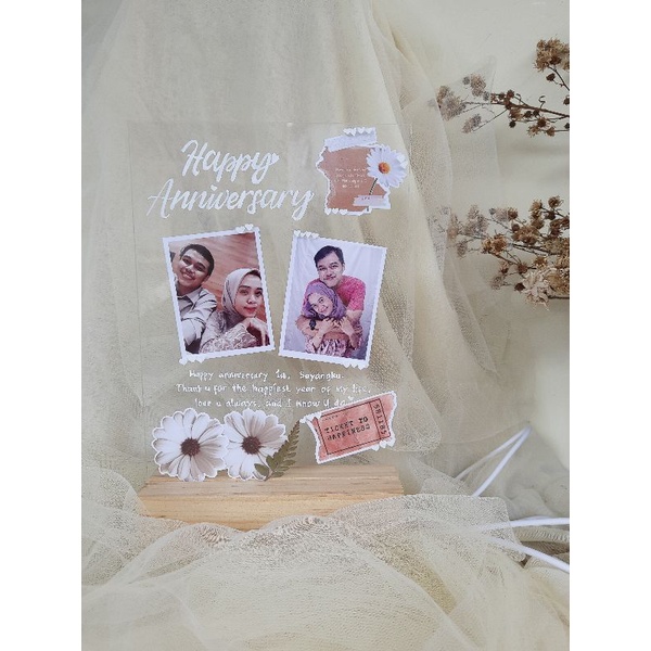 Standing [ Akrilik ] wooden LED custom - Sae Gift