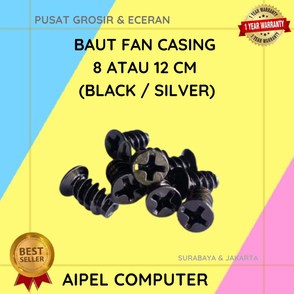 BAUT | BAUT FAN CASING 8 ATAU 12 CM (BLACK / SILVER)