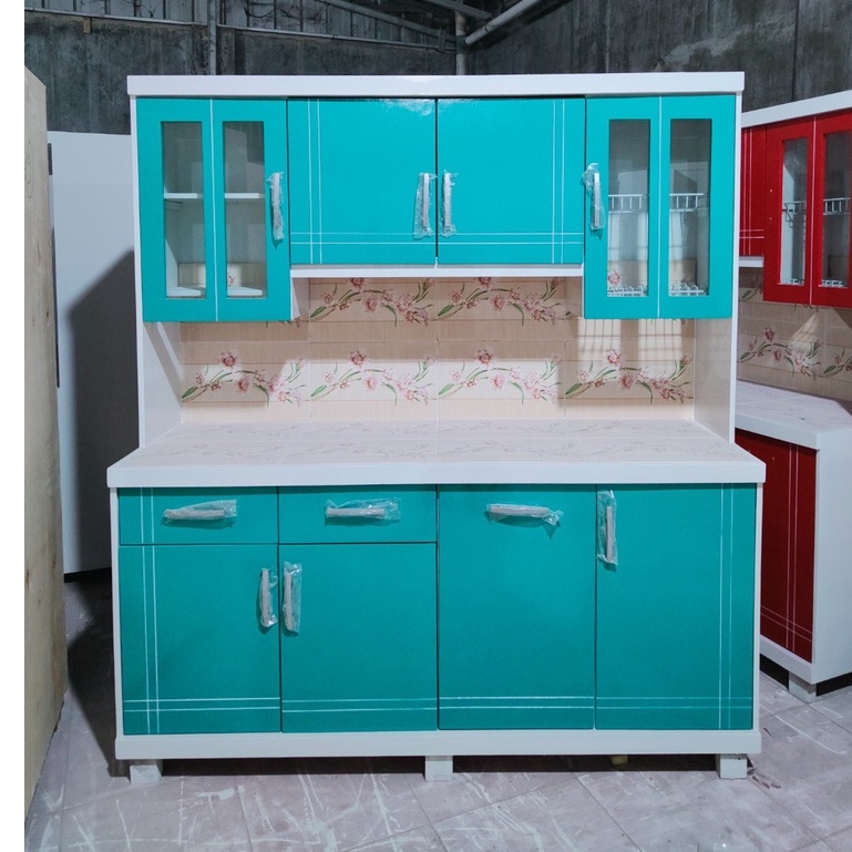 (FREE ONGKIR) Lemari Sayur 4 PINTU / Rak piring /rak piring kayu duco / rak piring minimalis 4 Pintu