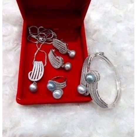 Mutiara lombok|Set mutiara tawar|Set mutiara asli lombok|Perhiasan Mutiara lombok|Mutiara air tawar