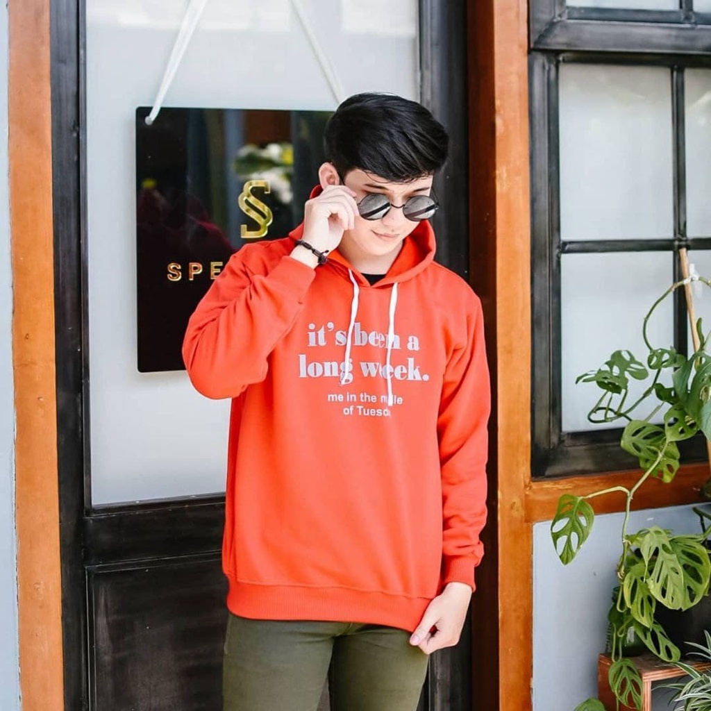 Nara Grosir - Long Week Hodie Sweater l Sweater Pria dan Wanita