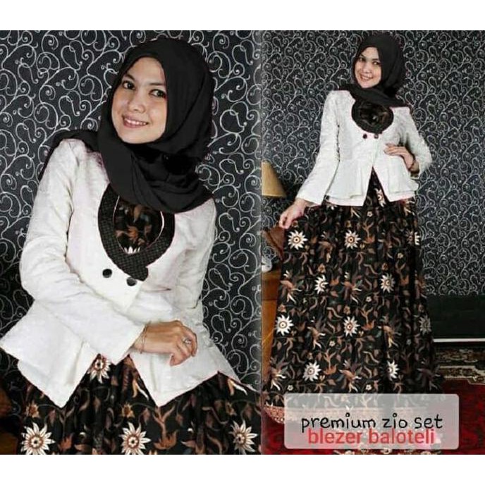 Murah Abis Premium Zio Black Hijab 0105 Rja Baju Gamis Wanita Terbaru