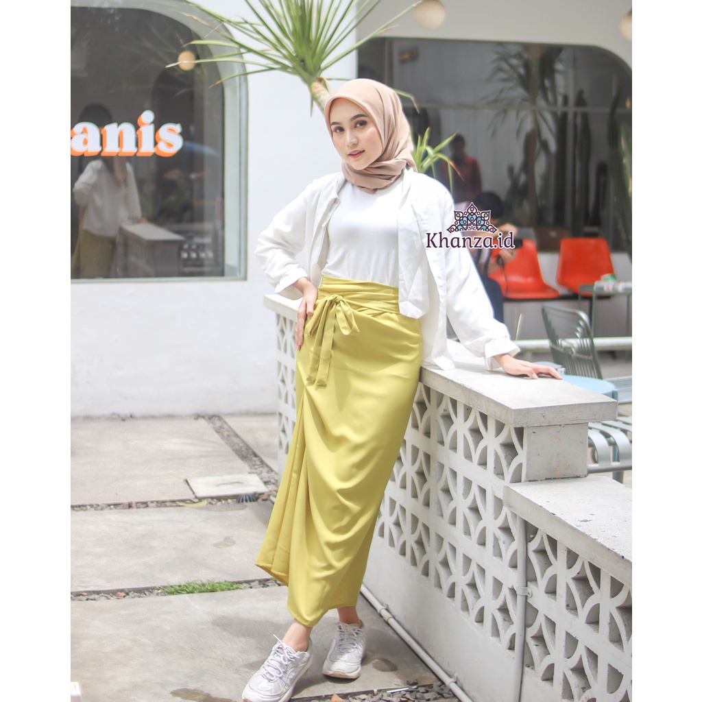 Wrap skirt instan premium all size