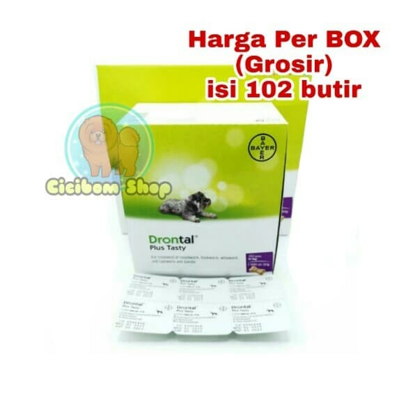 Obat Anjing - Drontal Dog 1 Box Grosir / Obat Cacing Anjing