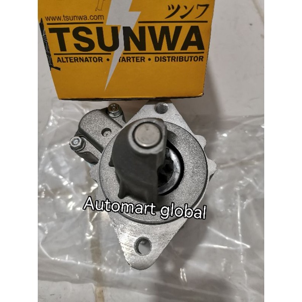 Dinamo starter komplit hyundai accent body kecil merk lucas 8t 0.8kw