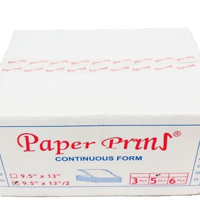 

CONTINUOUS FORM 9,5 X 13/2 5PLY PAPERPRYNS (PRS - BAGI 2)