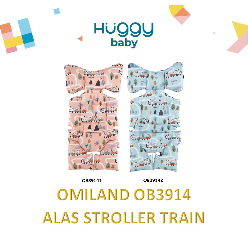 Omiland OB3914 Alas Stroller Bantal Dot Train Series