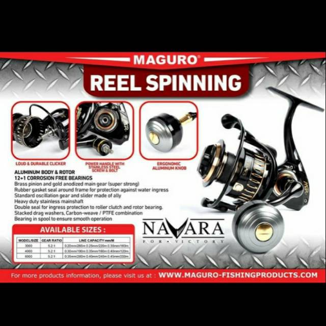 Reel SPINNING MAGURO NAVARA 4000