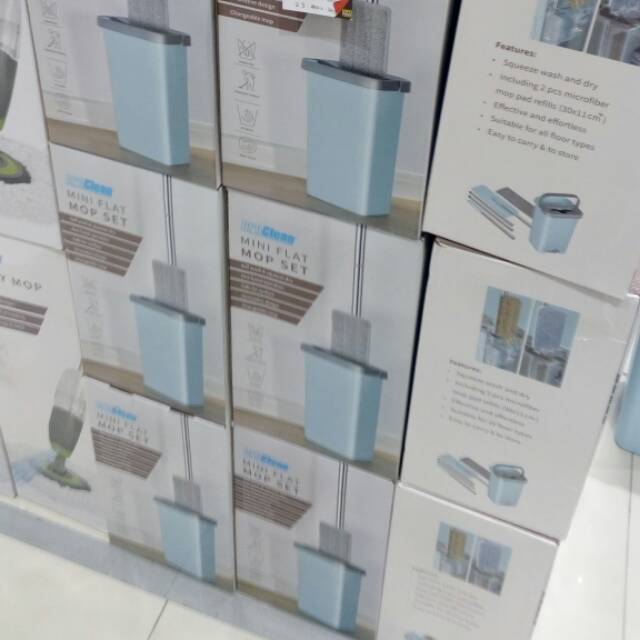 Mini flat mop set/alat pel lantai ace hardware