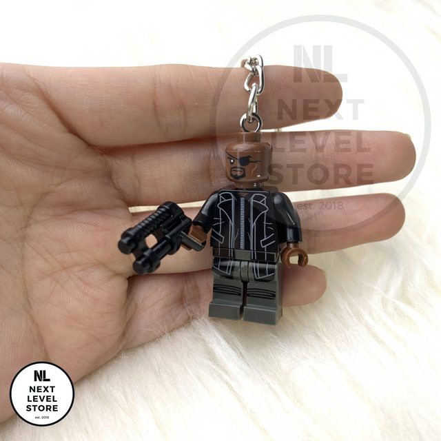 Gantungan Kunci LEGO Minifigure Avengers Nick Fury KEYCHAIN