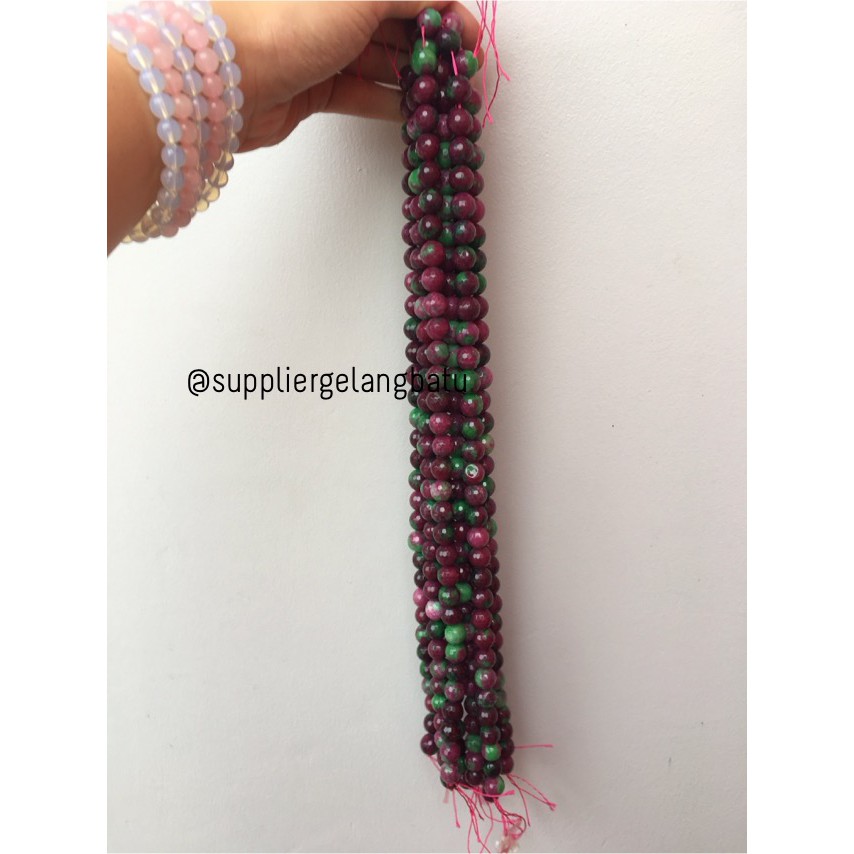 Natural TANZANIA FACETED beads 12mm CUTTING batu ruby premium craft aksesoris pria wanita modeling