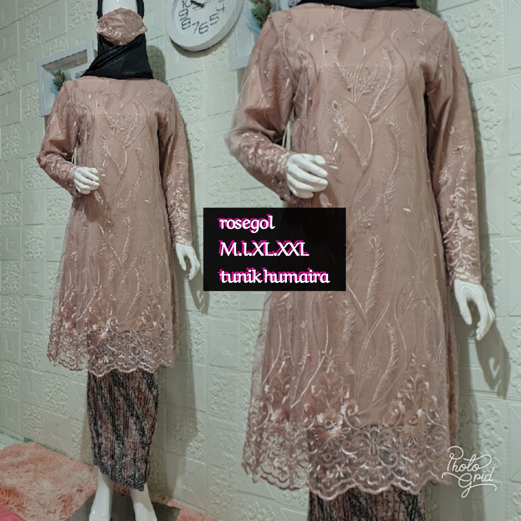 FER&gt; TILLE HUMAIRA - KEBAYA TUNIK POPULER - BAJU KEBAYA TUNIK JUMBO - KEBAYA MODERN  OUTFIT PESTA