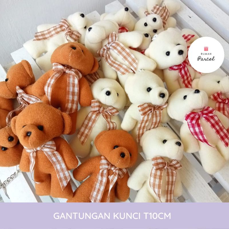 Gantungan Kunci Boneka beruang T10cm mini [Ready Stok]
