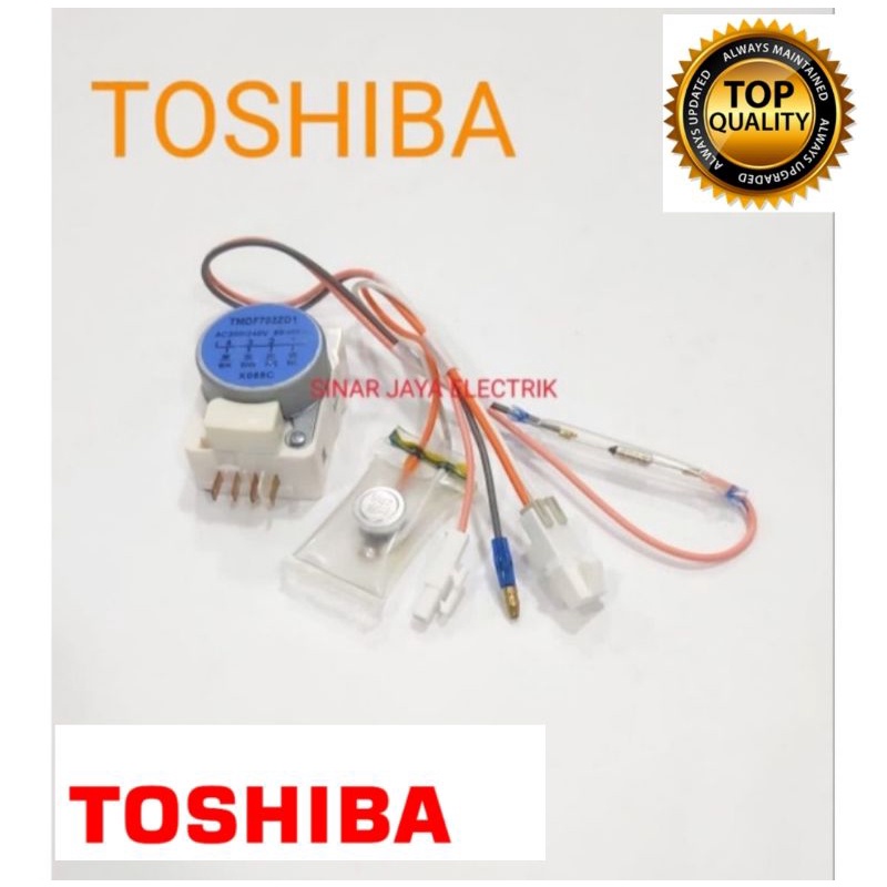 TIMER DEFROST FUSE KULKAS TOSHIBA 2 PINTU 1 SET