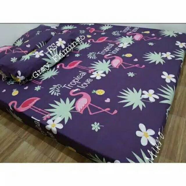 Sale sprei homemade termurah motif anak dewasa kartun 180 grey flaminggo mickey polkadot ungu