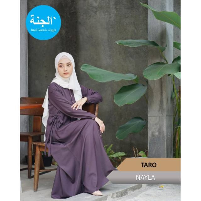 Gamis Nayla Dress ELHURRIYAH Bahan Madame Sexy Premium Ukuran S s/d XXL