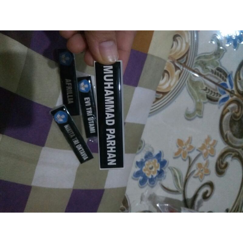

name tag tanpa resin
