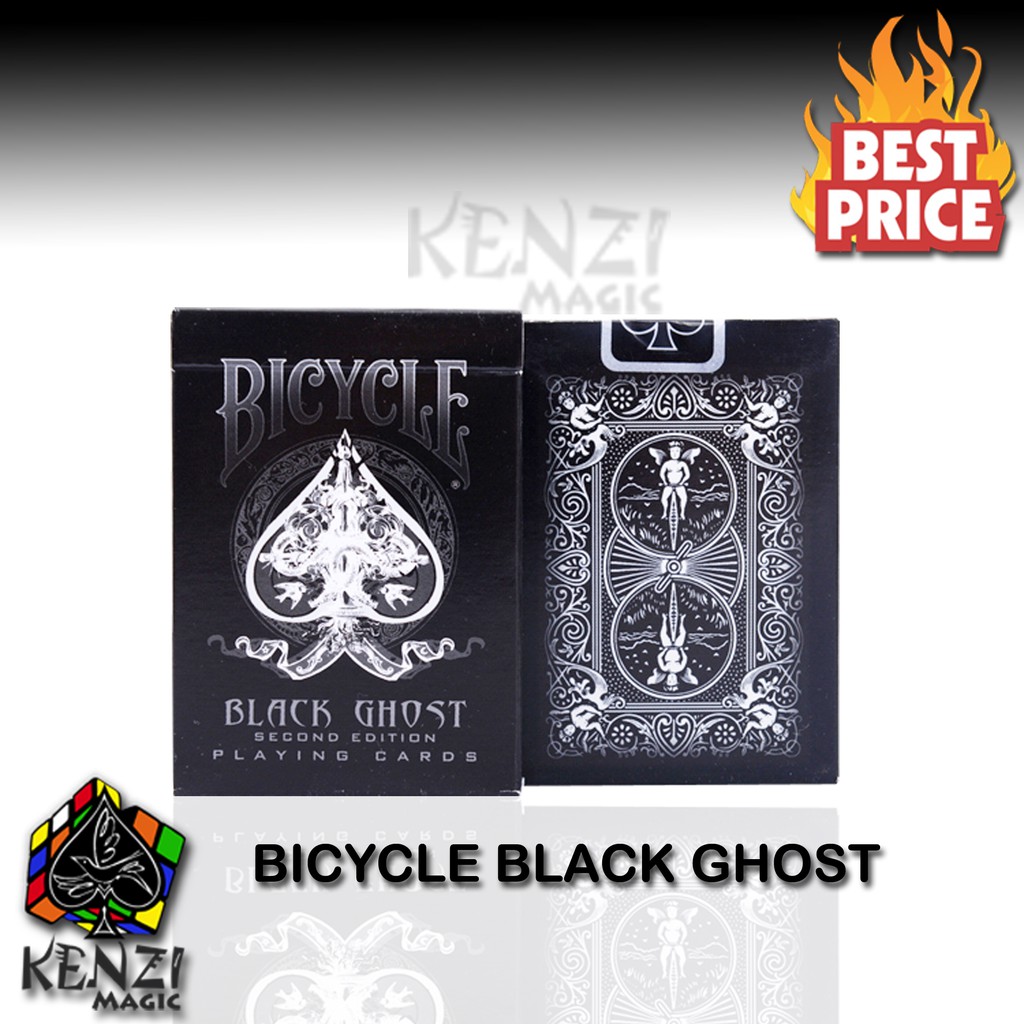 Kartu Remi Bicycle Black Ghost - Playing Cards Import
