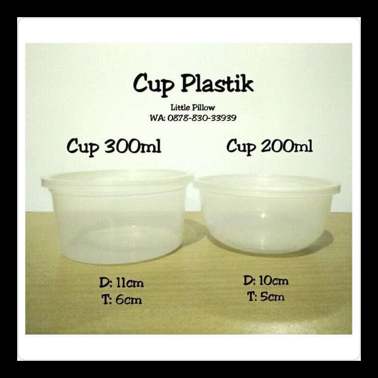 CUP PLASTIK 300ML/CUP PUDING/CUP SNACK/MANGKOK PLASTIK BERKUALITAS