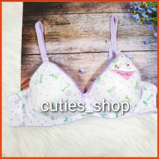 Bra Pelajar - PRETTY - busa tipis- sz 32-36