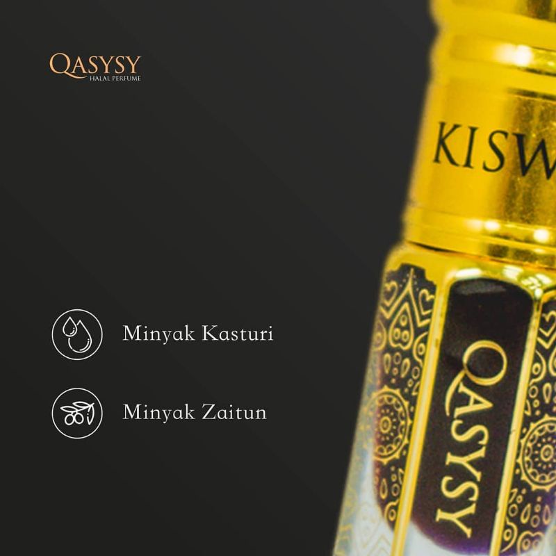 Qasysy Parfum Kasturi [PAKET 3 BOX] Premium Minyak Wangi HALAL MUI dan BPOM