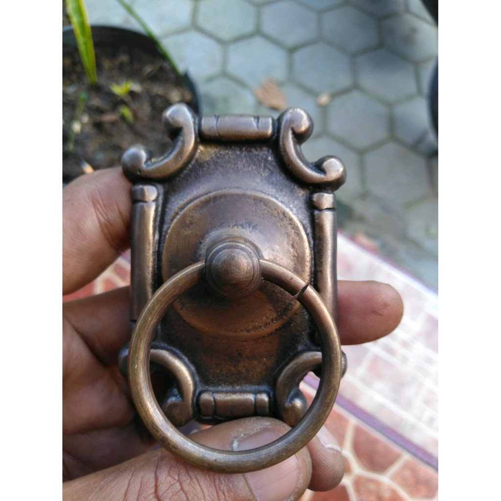 Brass Ring Pull Tarikan Pintu Gebyok Kuningan Antik Gby 030 Brass Ring Pull Tarikan Pintu Gebyok Kuningan Antik Gby 030