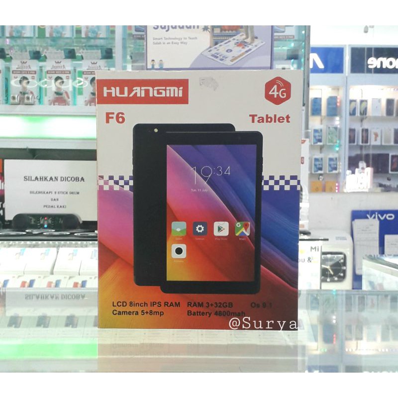 HUANGMI TABLET F6 4G 3 32GB MURAH GARANSI RESMI 1 TAHUN