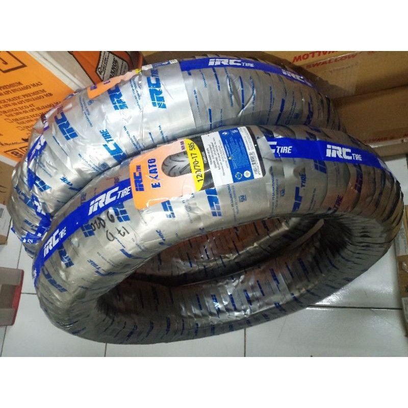 Ban IRC EXATO uk 120/70 Ring 17 Harga satuan