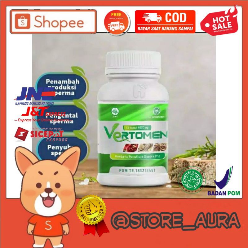 { Bisa Cod } Vertomen Original Asli Obat Herbal Penyubur Sperma Pria 100% Manjur