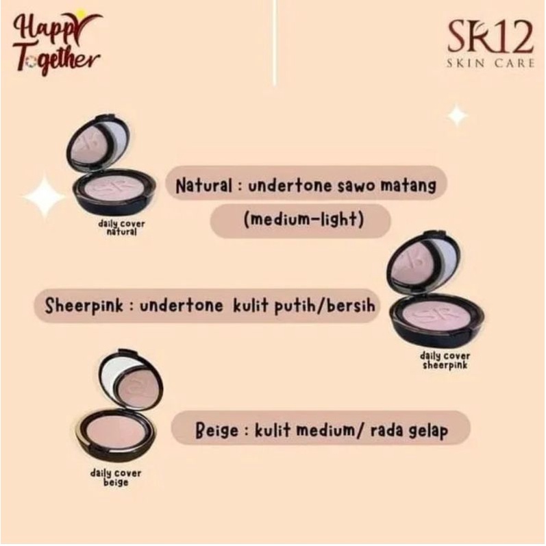 COMPACT POWDER SR12 - BEDAK TAHAN AIR DAN KERINGAT - BEDAK PADAT OIL CONTROL